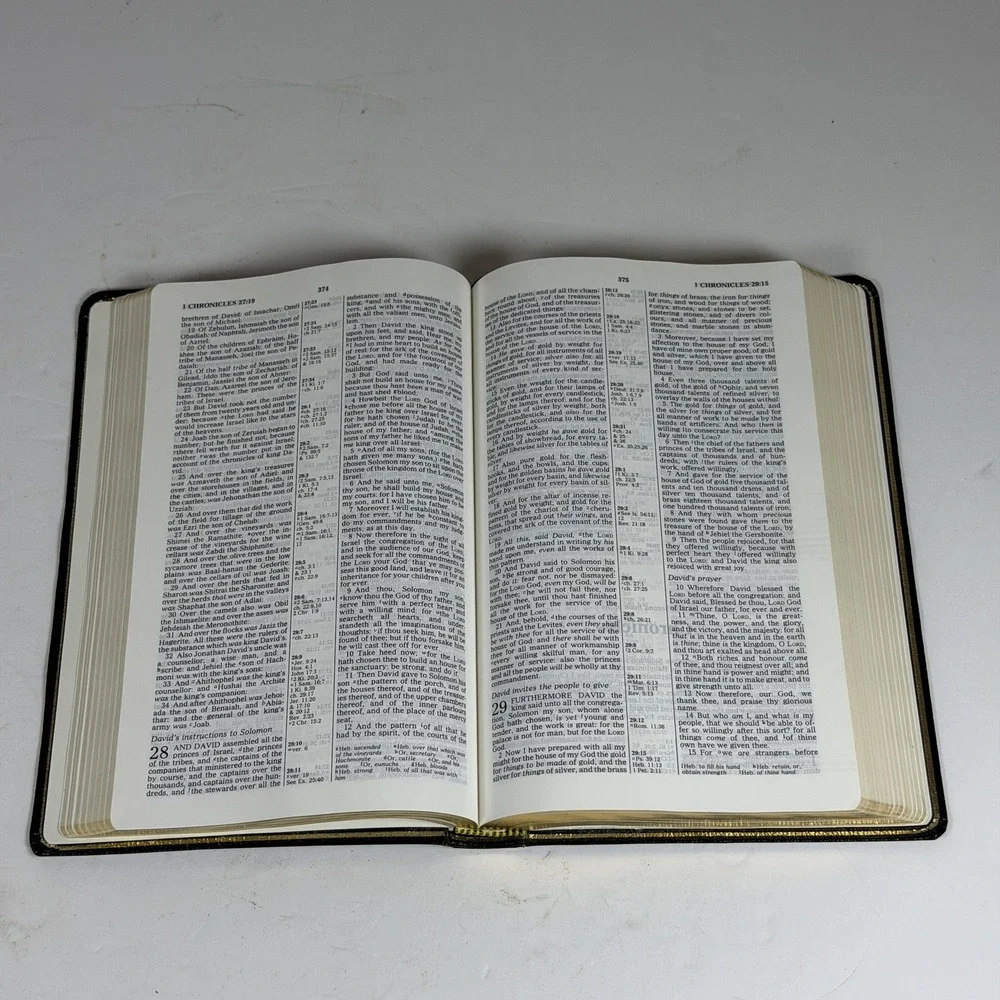 Zondervan KJV Reference Bible Bonded Leather Red Letter Edition F-16